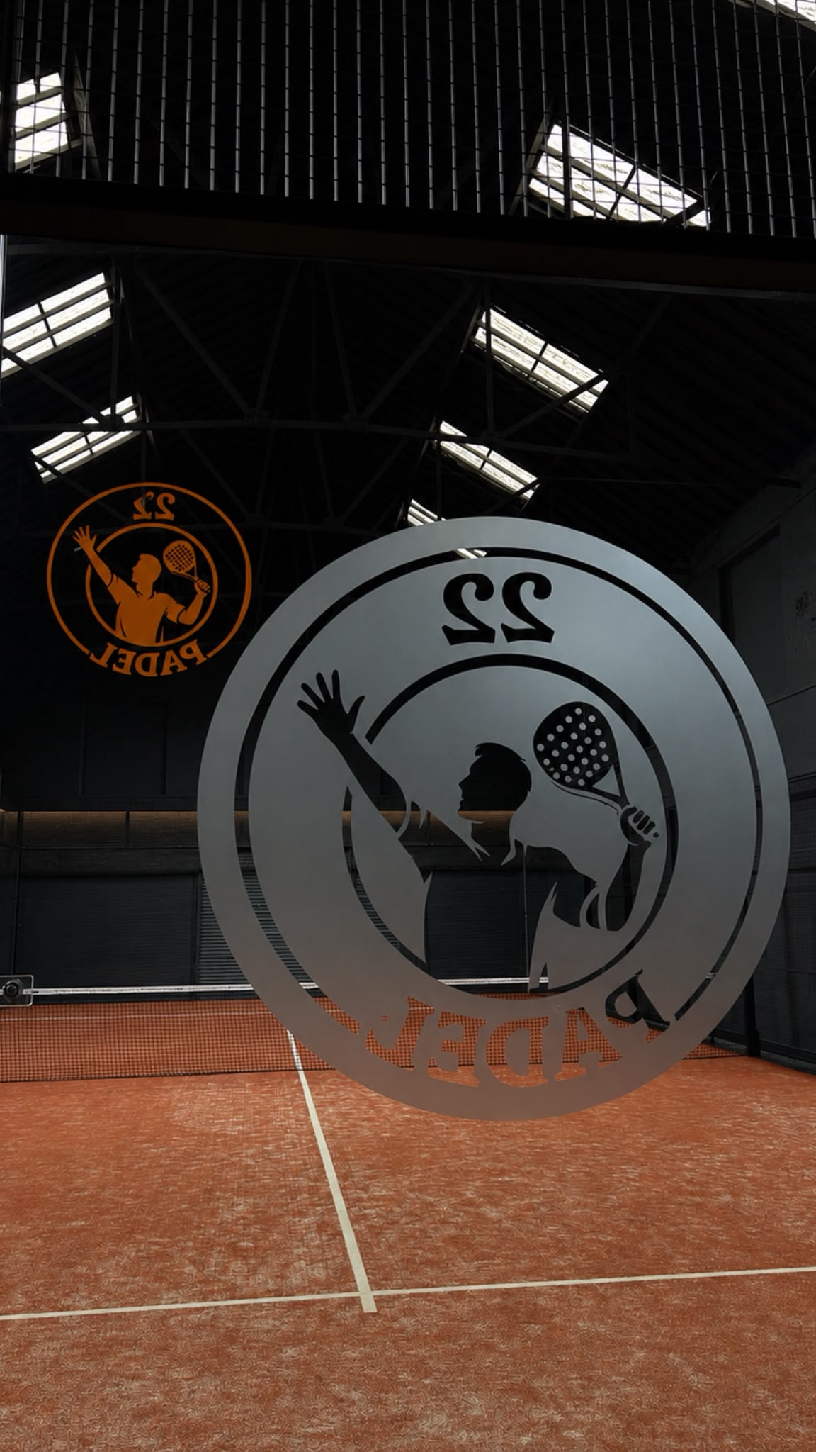 Indoor padel court at 22 Padel Bradford